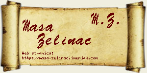 Maša Zelinac vizit kartica